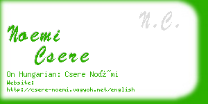 noemi csere business card